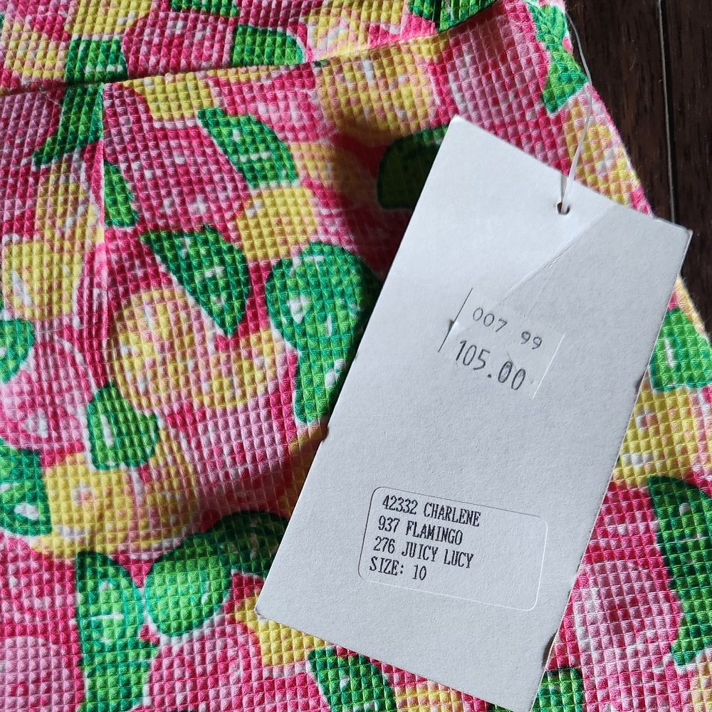 NWT Vintage Lilly Pulitzer Citrus Pattern Mini Skirt - Picture 3 of 6